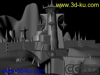 3D打印模型很久以前做的场景的图片