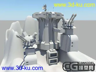 3D打印模型机械城堡  初学时的作品的图片