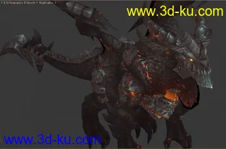 3D打印模型魔兽世界—死亡之翼的图片