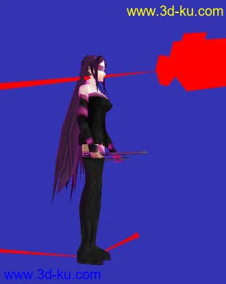 3D打印模型黑衣女的图片