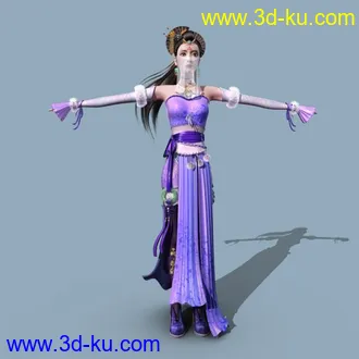 3D打印模型高模作品。。九尾狐MM。。（不带贴图，要的留邮箱）的图片