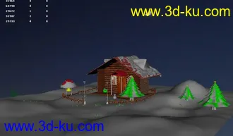 3D打印模型大大的圣诞场景的图片