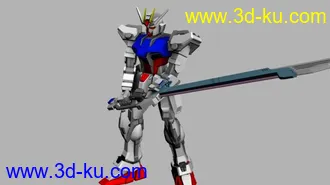 3D打印模型剑炮强袭（Launcher_Sword_Strike_Gundam）的图片