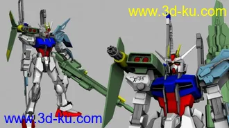 3D打印模型剑炮强袭（Launcher_Sword_Strike_Gundam）的图片