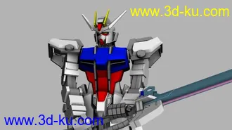 3D打印模型剑炮强袭（Launcher_Sword_Strike_Gundam）的图片