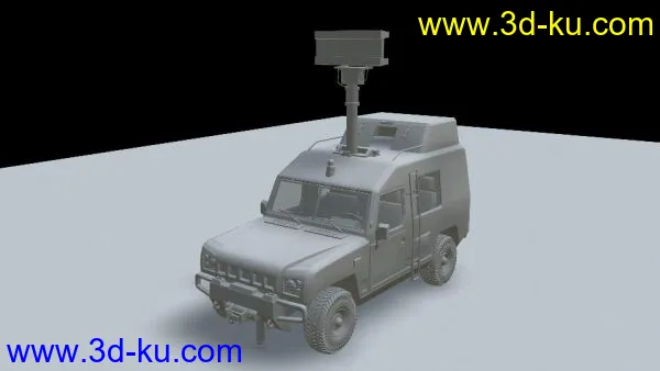 装载地对空雷达的中国军车——北汽勇士模型的图片1