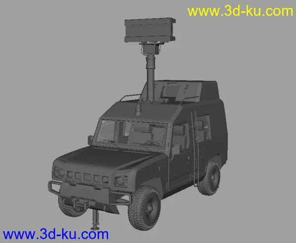 装载地对空雷达的中国军车——北汽勇士模型的图片3