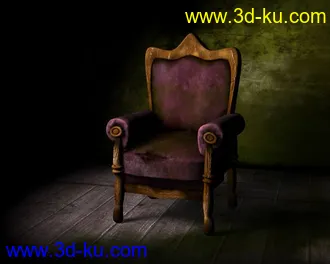 3D打印模型电视 椅子的图片