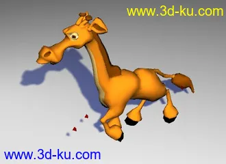 3D打印模型小鹿  绑定 动画都有的图片