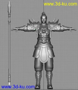 一个很不错的古代将士模型绝对项目级的图片