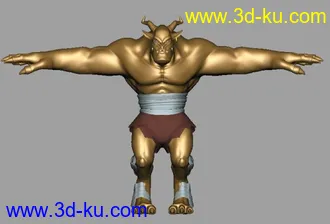 3D打印模型一个小卡通角色的图片