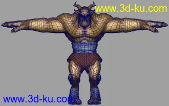 3D打印模型一个小卡通角色的图片