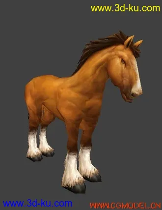 3D打印模型一只可爱的马的图片