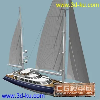 3D打印模型小型帆船的图片