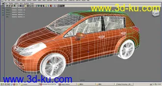 3D打印模型NISSAN TIIDA FOR MAYA2009的图片