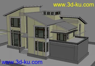 3D打印模型8个别墅中模的图片