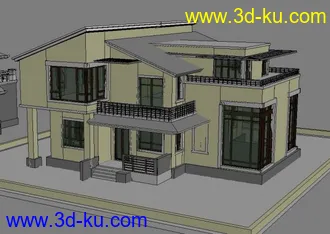 3D打印模型8个别墅中模的图片