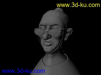 3D打印模型老奶奶的图片