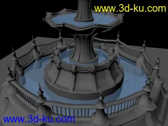 3D打印模型学习作品公园喷泉的图片