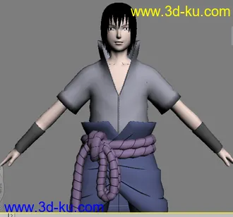 3D打印模型PS3究极风爆提取出来的-宇智波佐助的图片