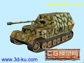 3D打印模型二战德军”象“式坦克歼击车的图片