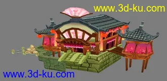 3D打印模型鹿鼎记建筑 模仿的图片