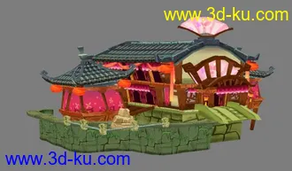 3D打印模型鹿鼎记建筑 模仿的图片