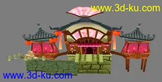 3D打印模型鹿鼎记建筑 模仿的图片