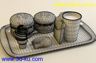 3D打印模型很多人想要的麦当劳汉堡包.,精模的图片