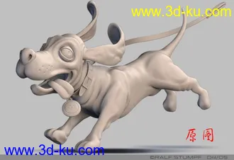 3D打印模型狗的图片