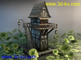 3D打印模型荷花楼的图片