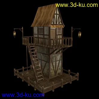 3D打印模型荷花楼的图片