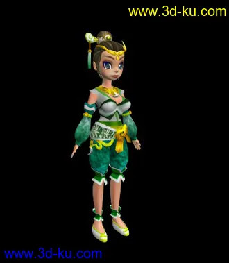 3D打印模型魔剑与小女孩的图片