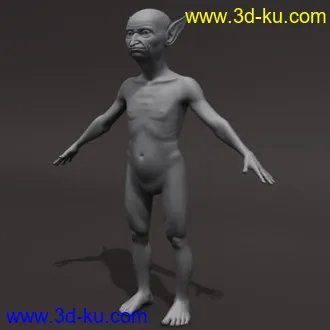 一个外国模型，goblin的图片