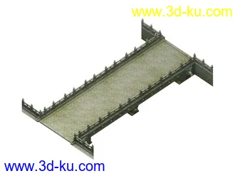 3D打印模型高模很精细的石桥的图片