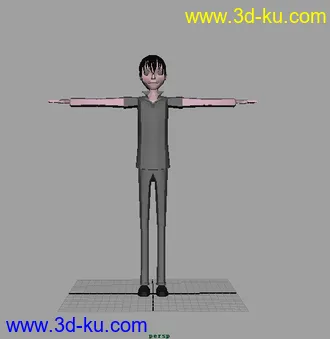 3D打印模型一个男孩的粗模的图片
