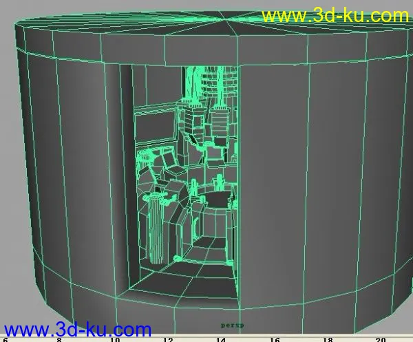 MAYA 一栋实验室模型的图片3