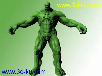 3D打印模型绿巨人原版。喜欢拓扑的尽管拿走。的图片