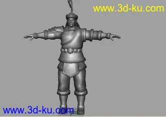 3D打印模型蒙古战士·喜欢就下载的图片