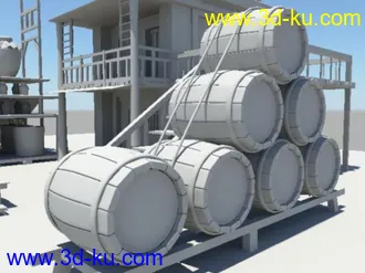 3D打印模型酒坊素模的图片