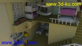 3D打印模型卧室小居的图片