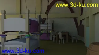 3D打印模型卧室小居的图片
