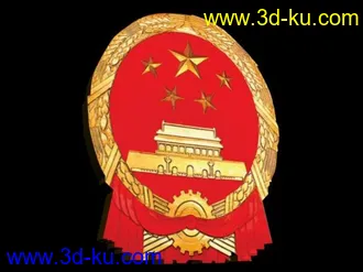 两会会徽3D模型 中华人民共和国国徽 中国人民政治协商会议会徽的图片
