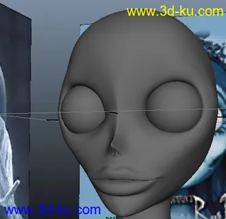3D打印模型僵尸新娘 头的图片