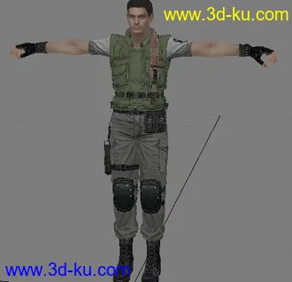3D打印模型WII生化危机人物的图片