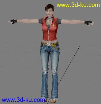 3D打印模型WII生化危机人物的图片