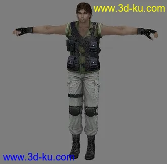 3D打印模型WII生化危机人物的图片