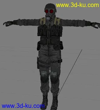 3D打印模型WII生化危机人物的图片