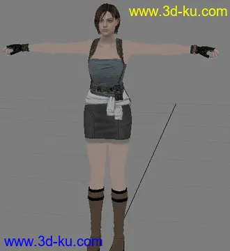 3D打印模型WII生化危机人物的图片