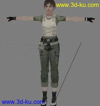 3D打印模型WII生化危机人物的图片